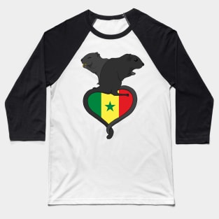 Gerbil Senegal (dark) Baseball T-Shirt